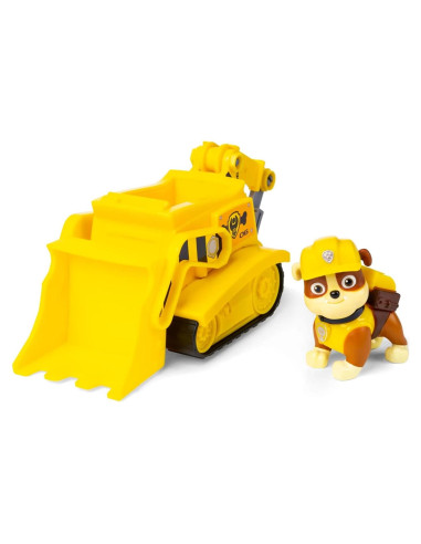 Bulldozer de Construcción Rubble PAW Patrol con Figura 20.3cm