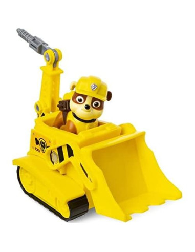 Bulldozer de Construcción Rubble PAW Patrol con Figura 20.3cm