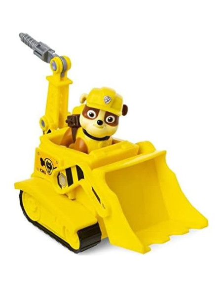 Bulldozer de Construcción Rubble PAW Patrol con Figura 20.3cm