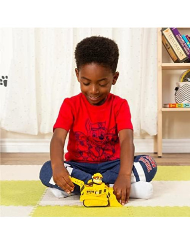 Bulldozer de Construcción Rubble PAW Patrol con Figura 20.3cm