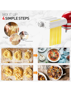 Accesorio para Pasta Antree 3 en 1 para Batidoras KitchenAid 2