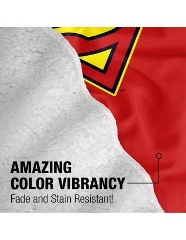 Manta Sherpa Superman para Bebés 76x102 cm Multicolor
