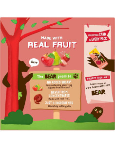 Rollos de Fruta BEAR Yoyo Fresa 5 Unidades 99.22 g 2