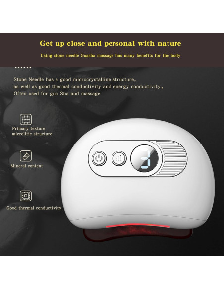 Conjunto de herramientas Gua Sha QAOZUOI para masaje facial Rosa