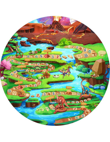 Carpa de Dinosaurio Wilwolfer para Niños - Juego Interior 98x98 cm