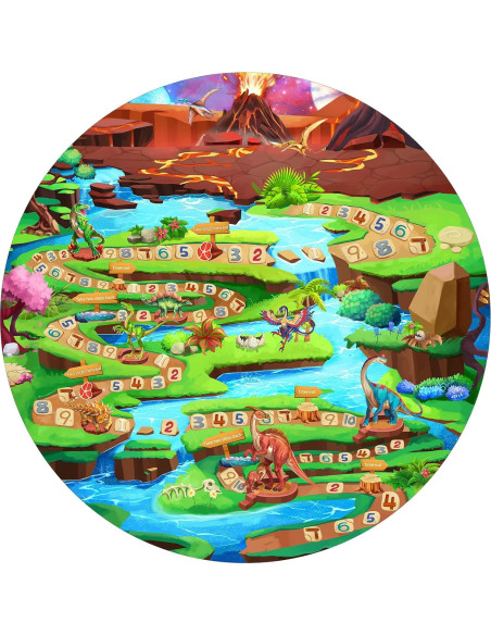 Carpa de Dinosaurio Wilwolfer para Niños - Juego Interior 98x98 cm