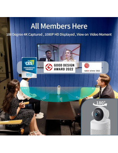 Cámara de Videoconferencia KanDao Meeting S 180 4K AI 2