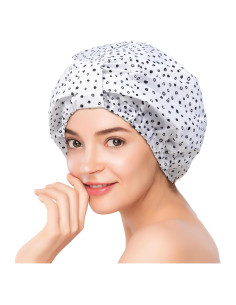 Gorro de Ducha Reutilizable YFONG Impermeable Doble Capa