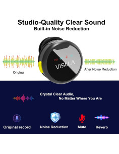 Micrófono Lavalier Inalámbrico Vislla Spark C1, 12H Batería, Reducción de Ruido 2