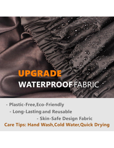 Gorro de Ducha Ajustable Himoswis Grande Impermeable Negro