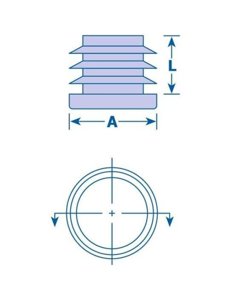 Tapones para Tubos Redondos MOCAP RN 0.750" (20-14ga) 130 Unidades