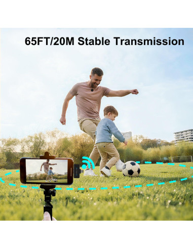 Micrófono Lavalier Inalámbrico Vislla Spark C1, 12H Batería, Reducción de Ruido