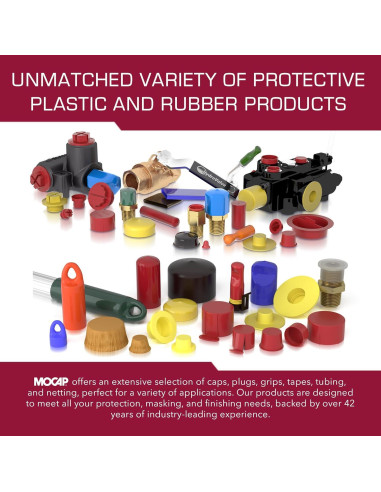 Tapones para Tubos Redondos MOCAP RN 0.750" (20-14ga) 130 Unidades