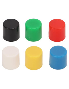 180 Cubiertas de Botón de Presión ABS Walfront - 6 Colores