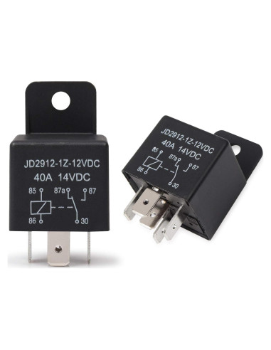 Relé de Motor EHDIS 12V 40A 5 Pines SPDT Paquete de 2