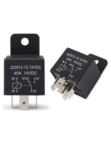 Relé de Motor EHDIS 12V 40A 5 Pines SPDT Paquete de 2