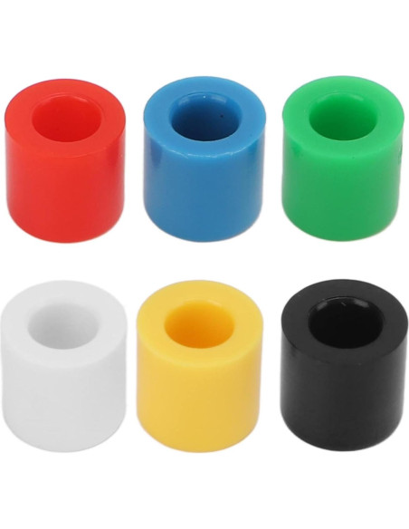 180 Cubiertas de Botón de Presión ABS Walfront - 6 Colores