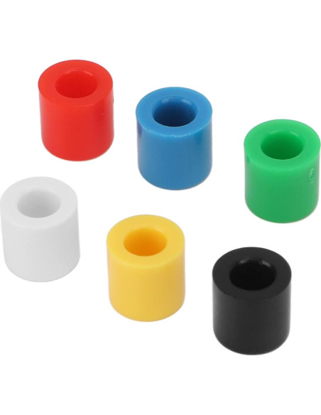 180 Cubiertas de Botón de Presión ABS Walfront - 6 Colores