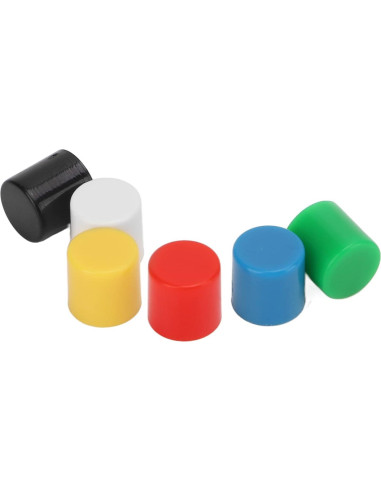 180 Cubiertas de Botón de Presión ABS Walfront - 6 Colores