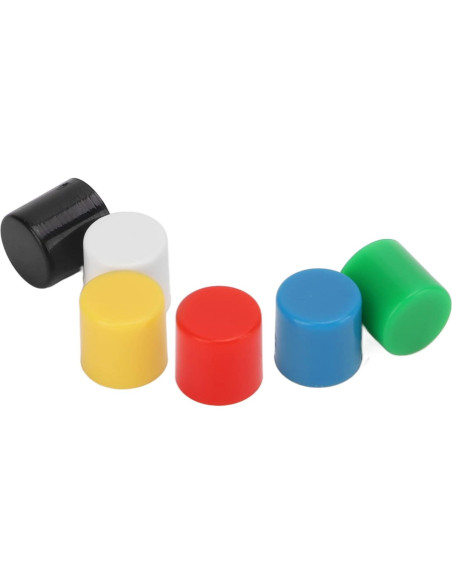 180 Cubiertas de Botón de Presión ABS Walfront - 6 Colores