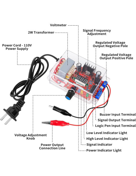 Kit Regulador de Voltaje Ajustable LM317 110V a 12V YELUFT