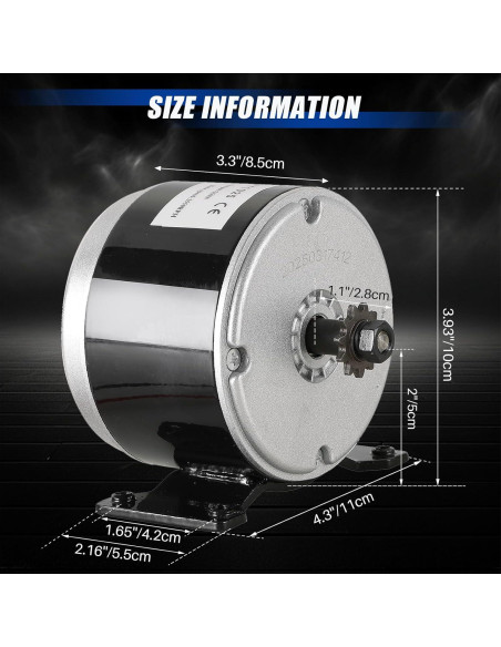 Motor Eléctrico 24V CC 350W MYFULLY para Scooter y E-Bike