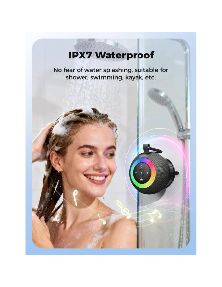 Altavoz Bluetooth Portátil DB F33 Impermeable 360 Negro