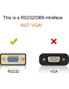 Adaptador USB a RS232 CableCreation 2m Chipset PL2303 Negro 2