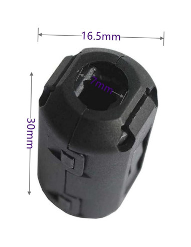 20 Piezas Núcleo de Ferrita Filtro 7mm UF70B Hondark