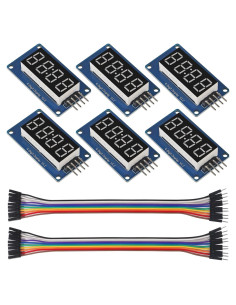 Módulo Pantalla LED 4 Dígitos TM1637 ALAMSCN 6 Piezas