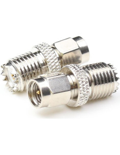 Adaptador Coaxial SMA Macho a Mini UHF Hembra ANHAN 2 Piezas 2