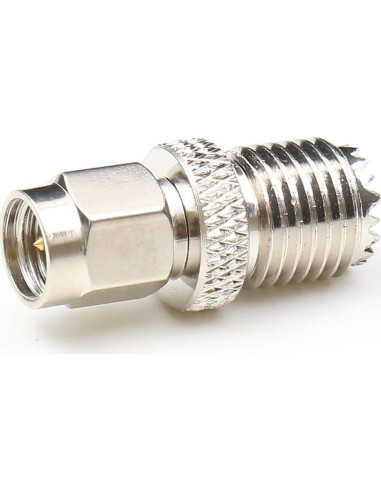 Adaptador Coaxial SMA Macho a Mini UHF Hembra ANHAN 2 Piezas