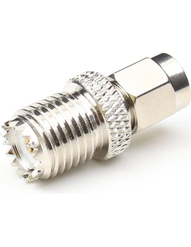 Adaptador Coaxial SMA Macho a Mini UHF Hembra ANHAN 2 Piezas