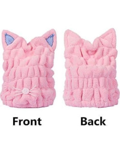 Toalla de Secado Rápido Microfibra OrangeTag 2 Pcs Gato 2