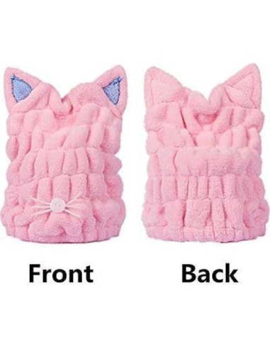 Toalla de Secado Rápido Microfibra OrangeTag 2 Pcs Gato