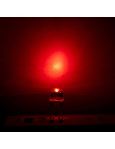 Diodos LED Rojo 8mm CHANZON 50 Piezas 2V 80mA