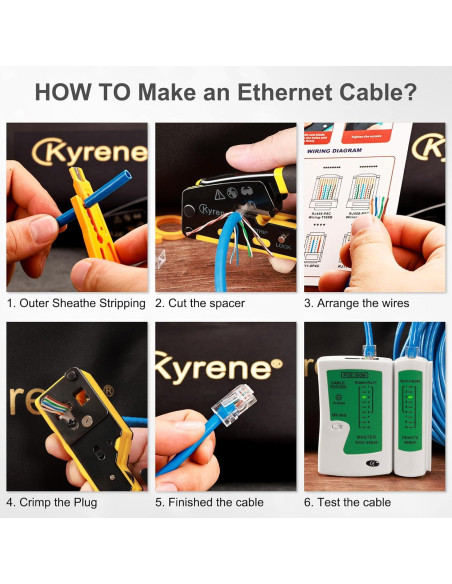 Conectores RJ45 Pasante Blindados Kyrene Cat6 50PCS