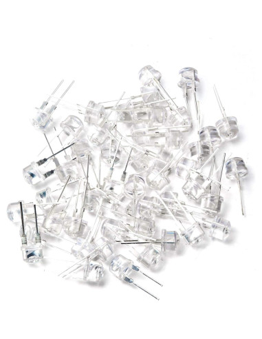 Diodos LED Rojo 8mm CHANZON 50 Piezas 2V 80mA