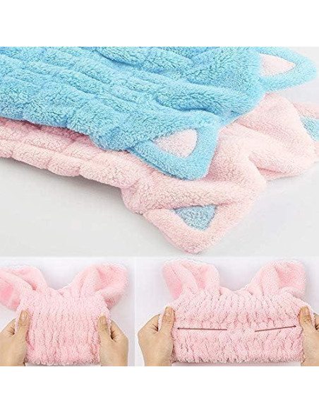 Toalla de Secado Rápido Microfibra OrangeTag 2 Pcs Gato