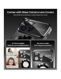 Funda Magnética MAKAVO para iPhone 16 Pro Max, Negro 2