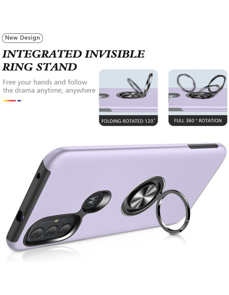 Funda Slim AKINIK para Moto G Power 2022 y G Pure con Soporte