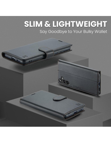 Funda billetera FLIPALM para Samsung Galaxy A56 5G - Negro