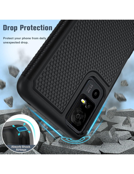 Funda FNTCASE para TCL 40 XE 5G - Doble Capa Antideslizante