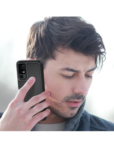 Funda FNTCASE para TCL 40 XE 5G - Doble Capa Antideslizante