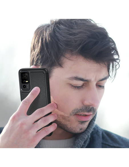 Funda FNTCASE para TCL 40 XE 5G - Doble Capa Antideslizante