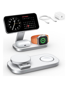 Estación de Carga Inalámbrica 3 en 1 KEEPRO Magnética 15W