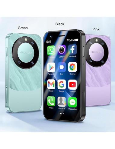 Mini Smartphone 3G Viqee MTK 32GB Android 8.1 2.55" Púrpura