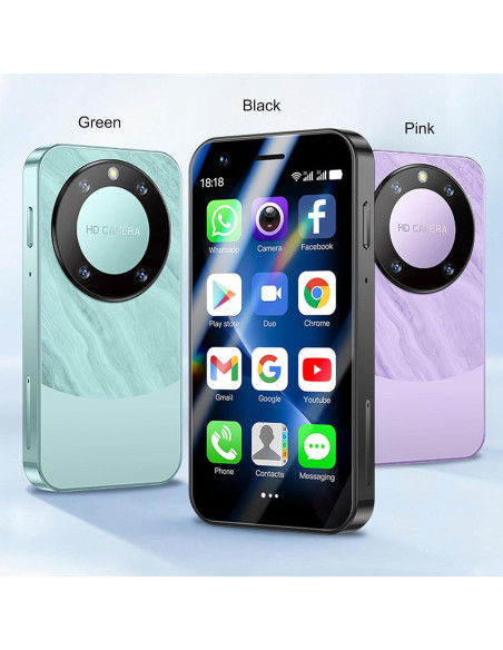 Mini Smartphone 3G Viqee MTK 32GB Android 8.1 2.55" Púrpura