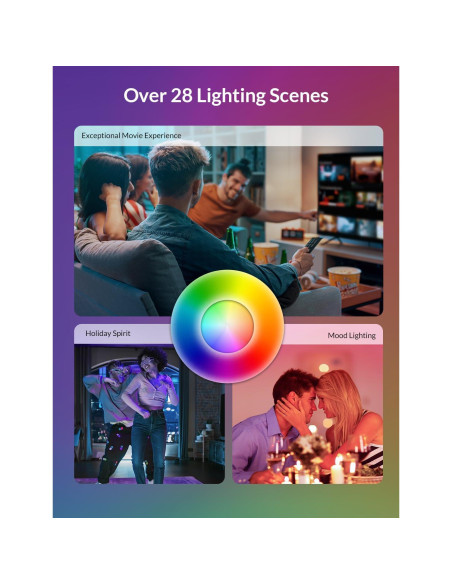 Luz de Techo Inteligente LEPOWER-TEC 33 cm RGBWW 3200 LM