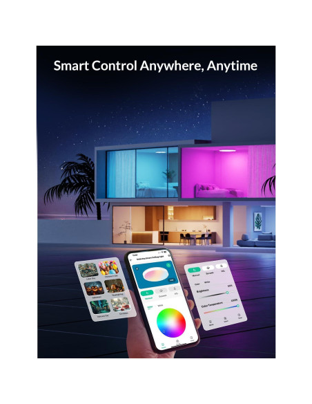 Luz de Techo Inteligente LEPOWER-TEC 33 cm RGBWW 3200 LM